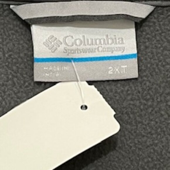 New Columbia Men’s Ascender Soft shell Jacket Size XXL tall Full Zip Gray NWT - Picture 6 of 14